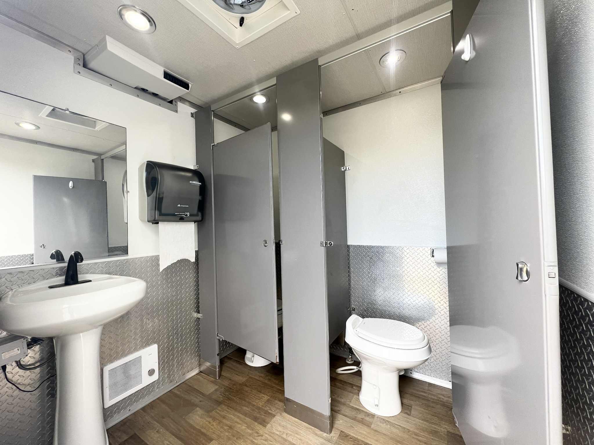 Restroom Trailer Setup
